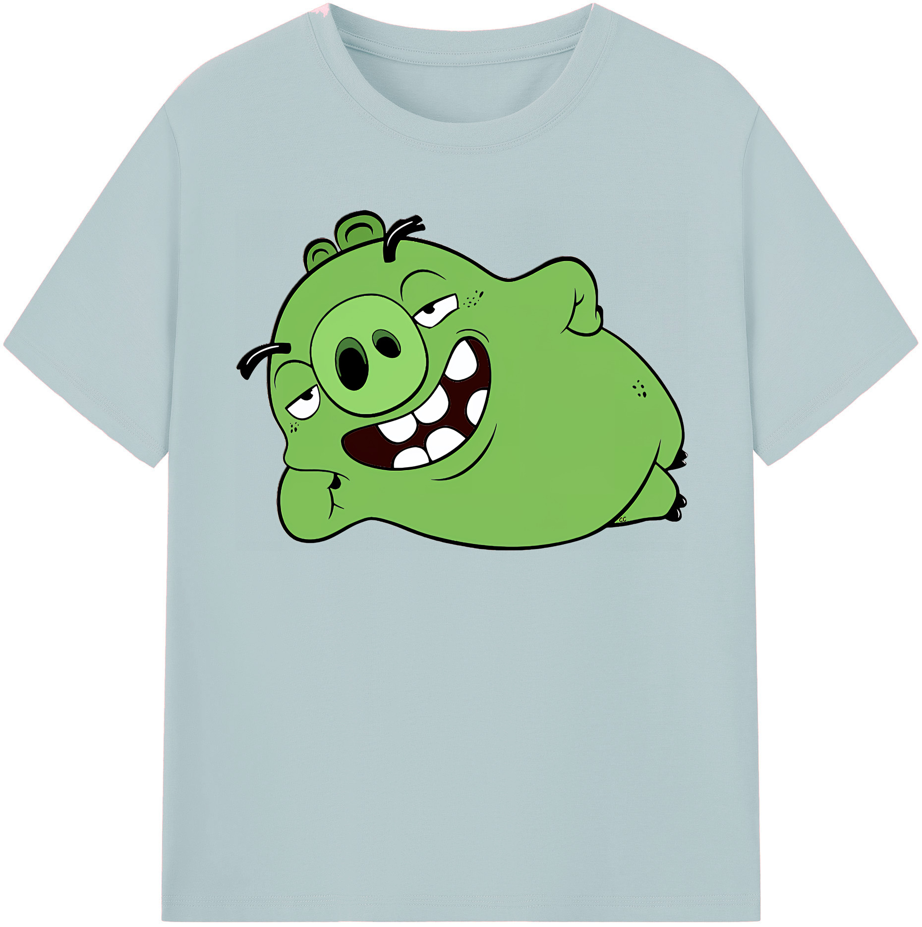（画像用） Angry Birds アングリーバード 綿100％半袖Tシャツ（フロントプリント）